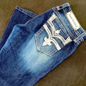 Rock Revival’s barely worn size 32 length about a 27
